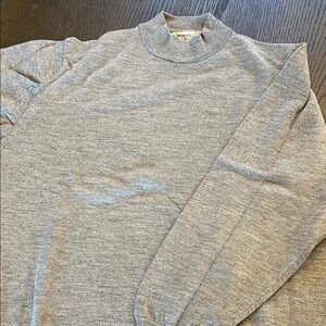 Men's Gray wool mock neck sweater